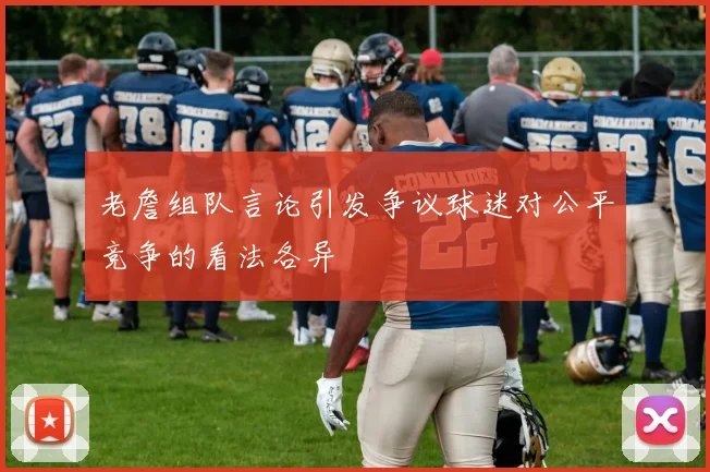 老詹组队言论引发争议球迷对公平竞争的看法各异
