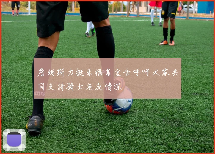詹姆斯力挺乐福基金会呼吁大家共同支持骑士老友情深